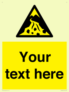 Custom Warning: Debris flow zone